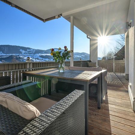 Haus "Bergblick" Ferienwohnung Hochgrat Oberstaufen Mit 2 Schlafzimmer Esterno foto